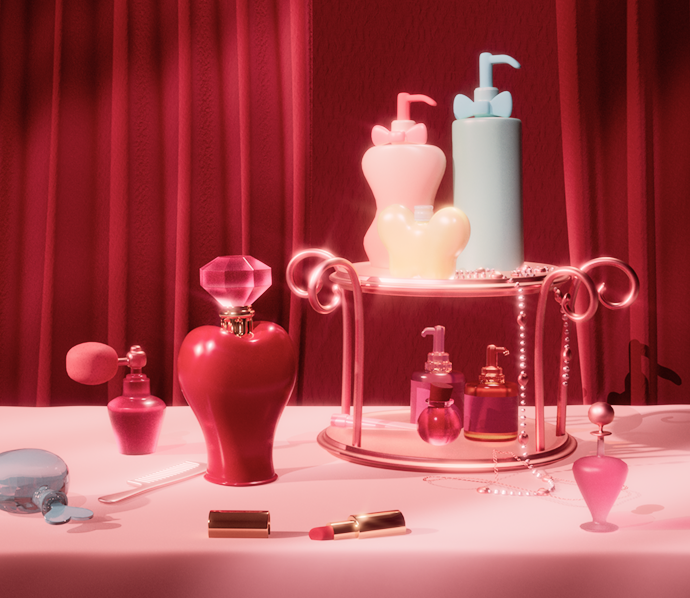 Perfume still-life